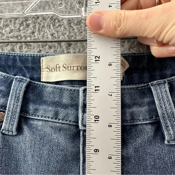Soft Surroundings Ultimate Denim Straight Leg Jeans Medium Wash Women's 10P x 27 - Picture 8 of 9